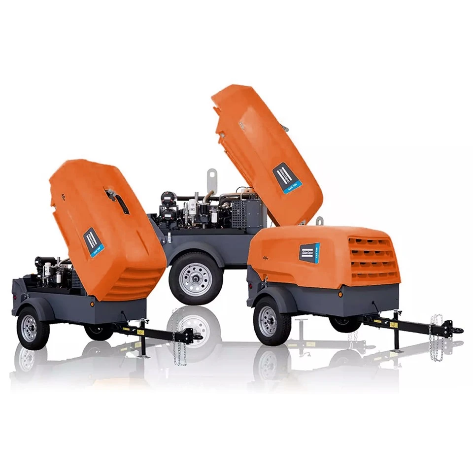 Atlas Copcoモバイル小牽引可能なコンプレッサー販売用エアコンプレッサー