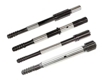 Sandvik、Atlas Copco、Furukwa、Montabertに使用されるロックドリル用のねじ付きドリルビットシャンクアダプター