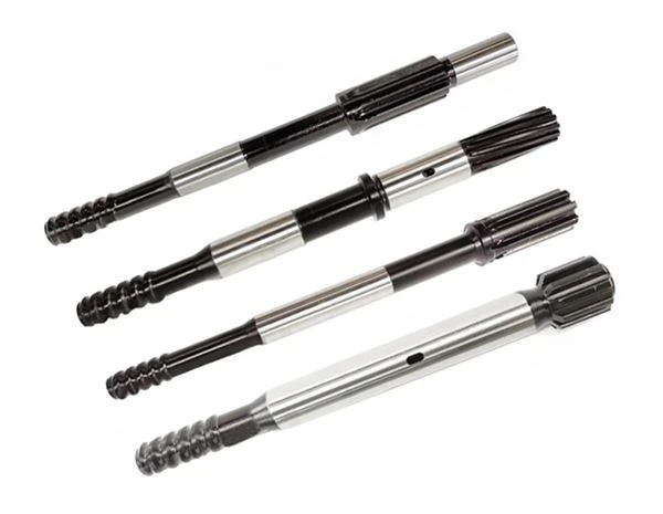 Sandvik、Atlas Copco、Furukwa、Montabertに使用されるロックドリル用のねじ付きドリルビットシャンクアダプター